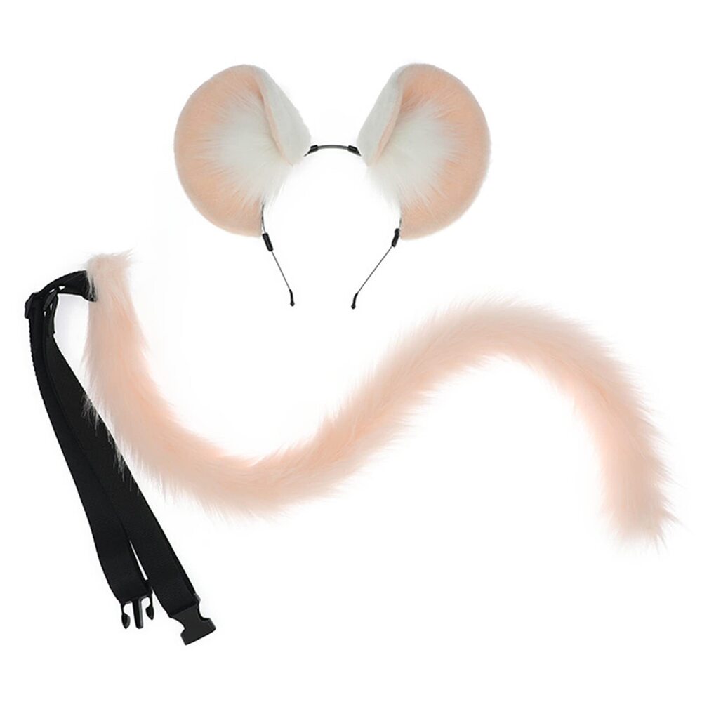 8758 Mouse Ears Headband & Tail Hamster Costume Accessory Kits